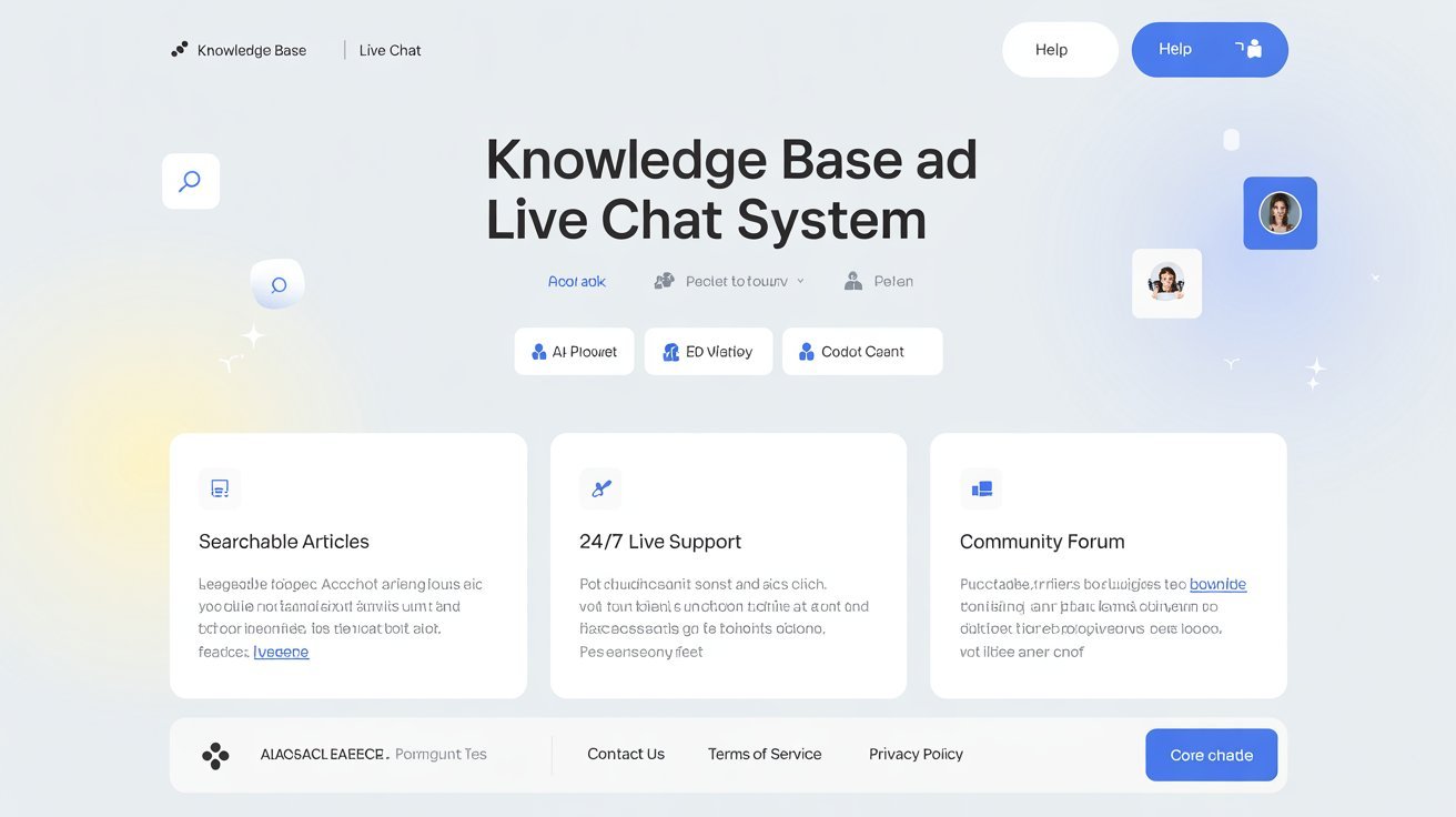 Knowledge Base & Live Chat